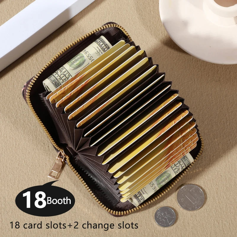 The Best Zipper Around Credit Card Holder, Cute Mini Printed Clutch Coin Purse, Nice Portable Card Wallet With Multi Card Slots