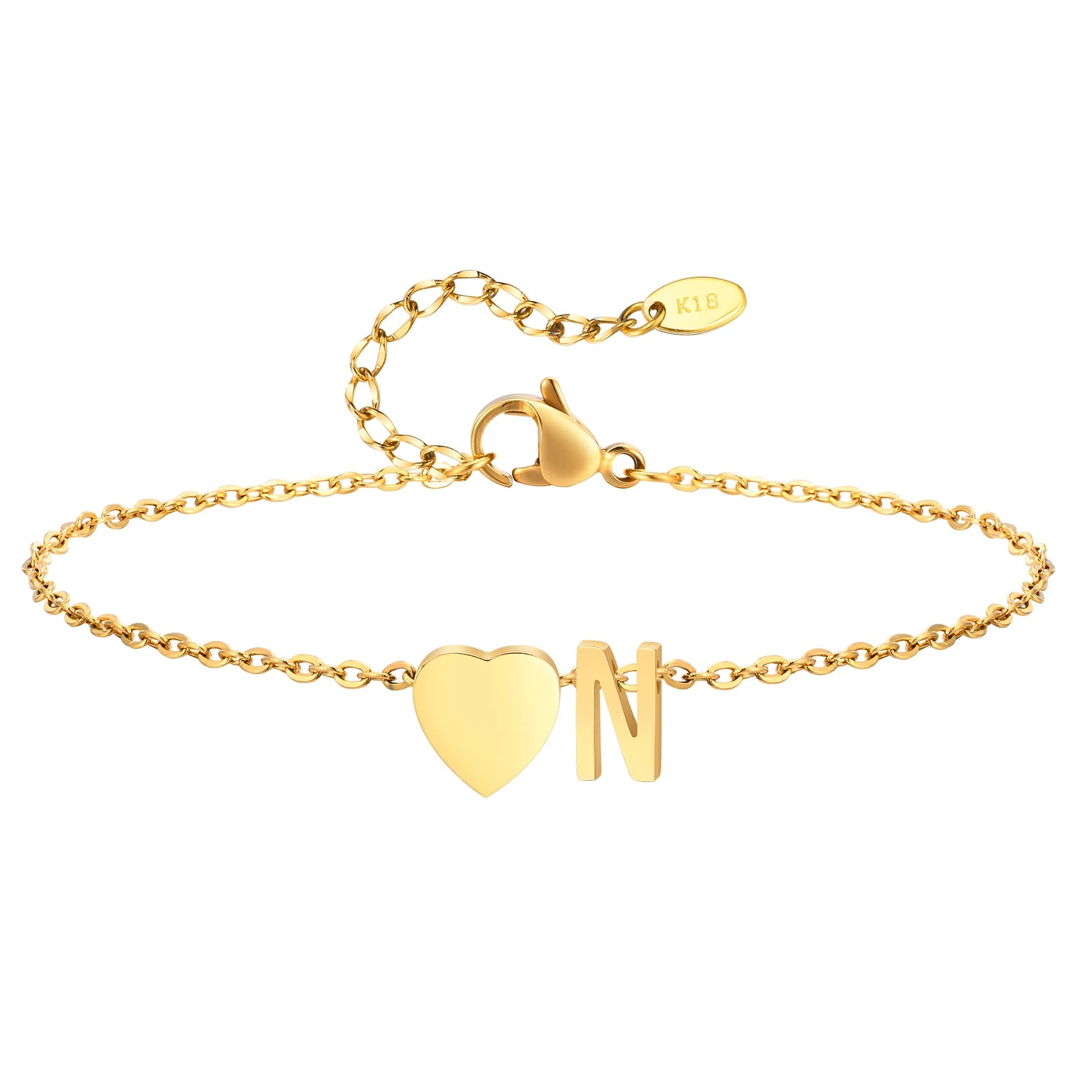All Letters Anklet, Women Heart Initial Anklet Bracelets Adjustable Beach Jewelry Hypoallergenic Stainless Steel Personalized Name Foot Chain Anklet
A Anklet, B Anklet, C Anklet, D Anklet, E Anklet, F Anklet, G Anklet, H Ankl