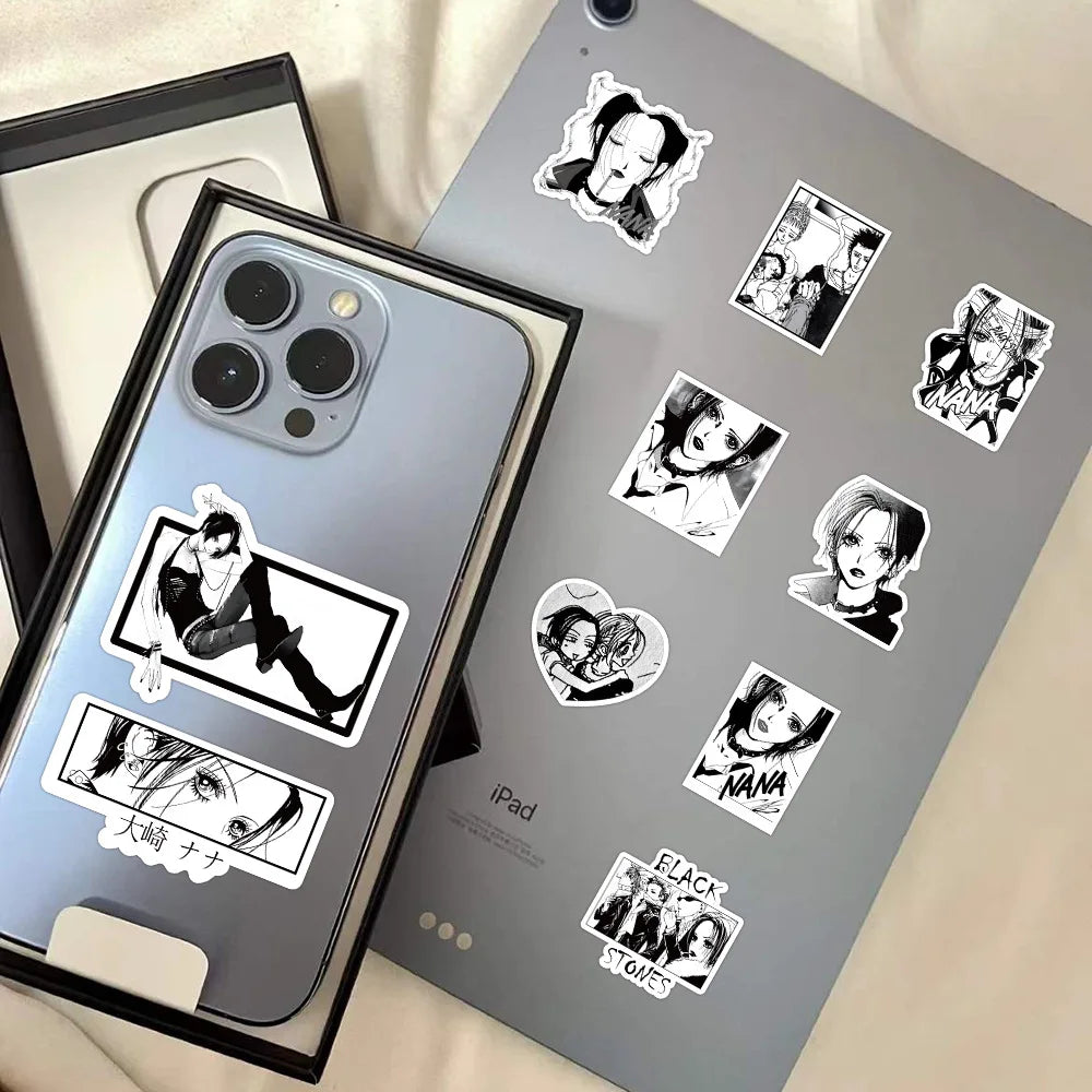 30/60/180p Anime NANA Stickers Cool Graffiti Decals DIY Decoration For Phone Laptop Stationery PVC Waterproof Sticker Toys Gift