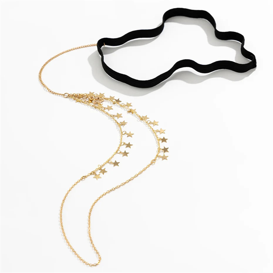 Multilayer Spitze Bein Oberschenkel Kette für Frauen Mi Braut Einfache Einstellbare Nachtclub Körper Schmuck Party Zubehör