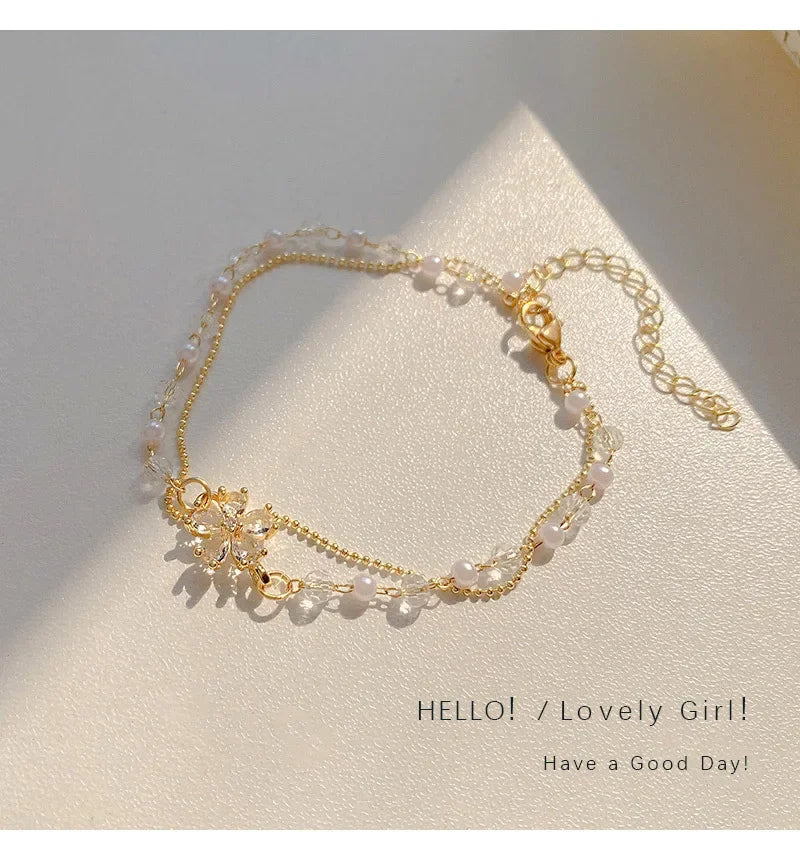 Chic Vintage Gold Color Cuff Bracelet, The Best Set of 4 Stainless Steel Butterfly Bracelet Combination Fashion, Very Elegant Bracelet Jewelry Gifts For Her Birthday Or Christmas