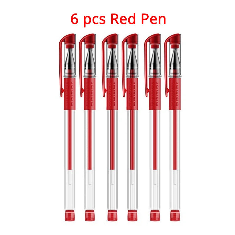 Retractable Ballpoint pen Set Black/red/blue ink for writing 0.5mm Gel Pen refills Office accessories school supplies Stationery