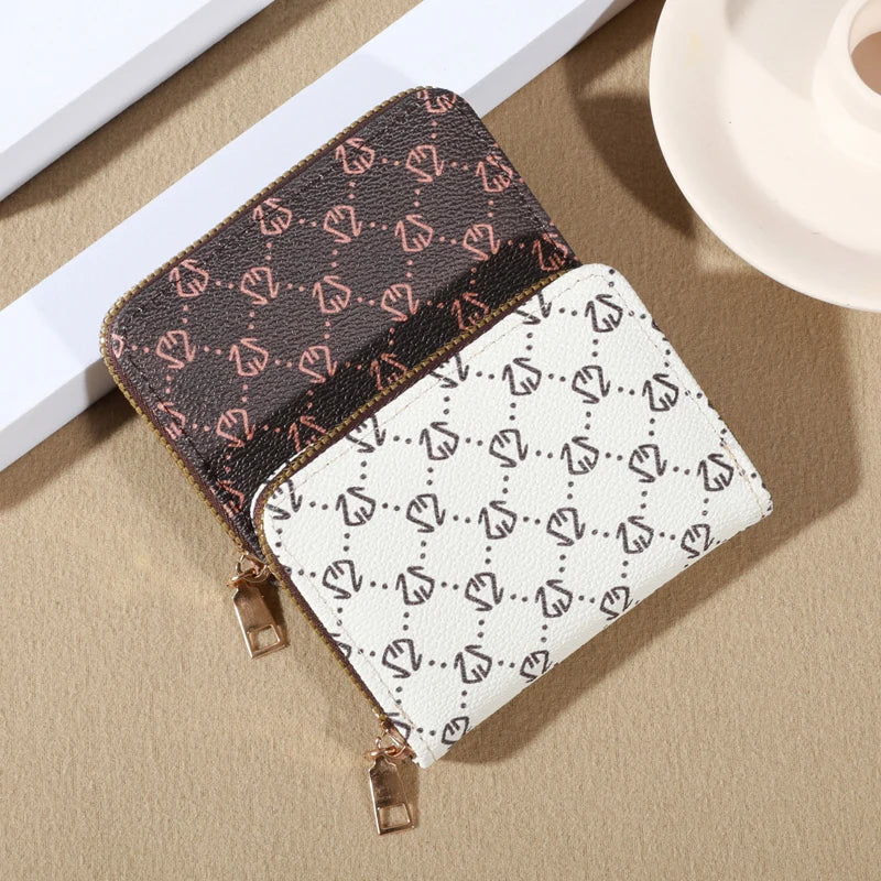The Best Zipper Around Credit Card Holder, Cute Mini Printed Clutch Coin Purse, Nice Portable Card Wallet With Multi Card Slots