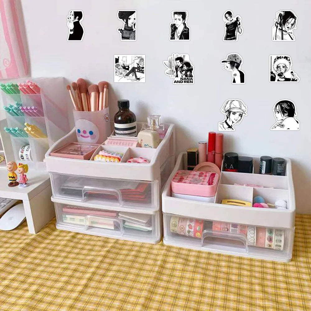 30/60/180p Anime NANA Stickers Cool Graffiti Decals DIY Decoration For Phone Laptop Stationery PVC Waterproof Sticker Toys Gift