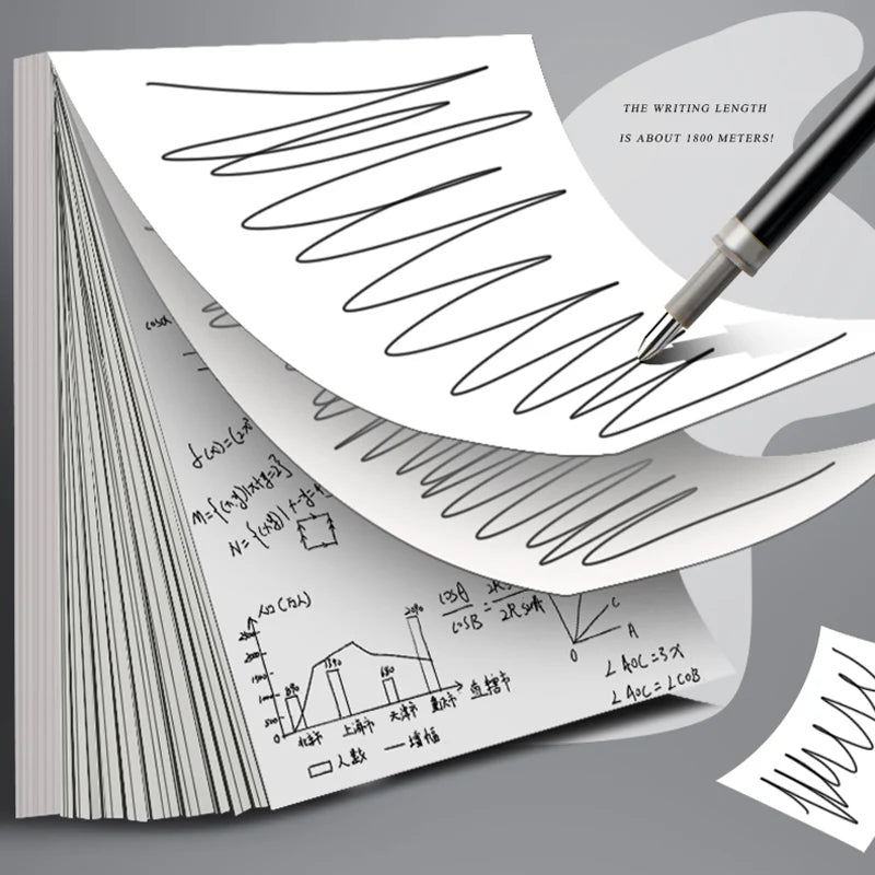 Retractable Ballpoint pen Set Black/red/blue ink for writing 0.5mm Gel Pen refills Office accessories school supplies Stationery