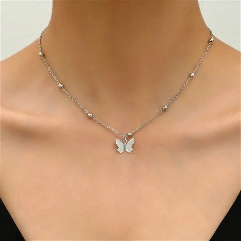 Neue Schmetterling Zurück Tropfen Kette Halskette Für Frauen Elegante Lange Backless Quaste Halskette Hochzeit Strand Party Urlaub Schmuck