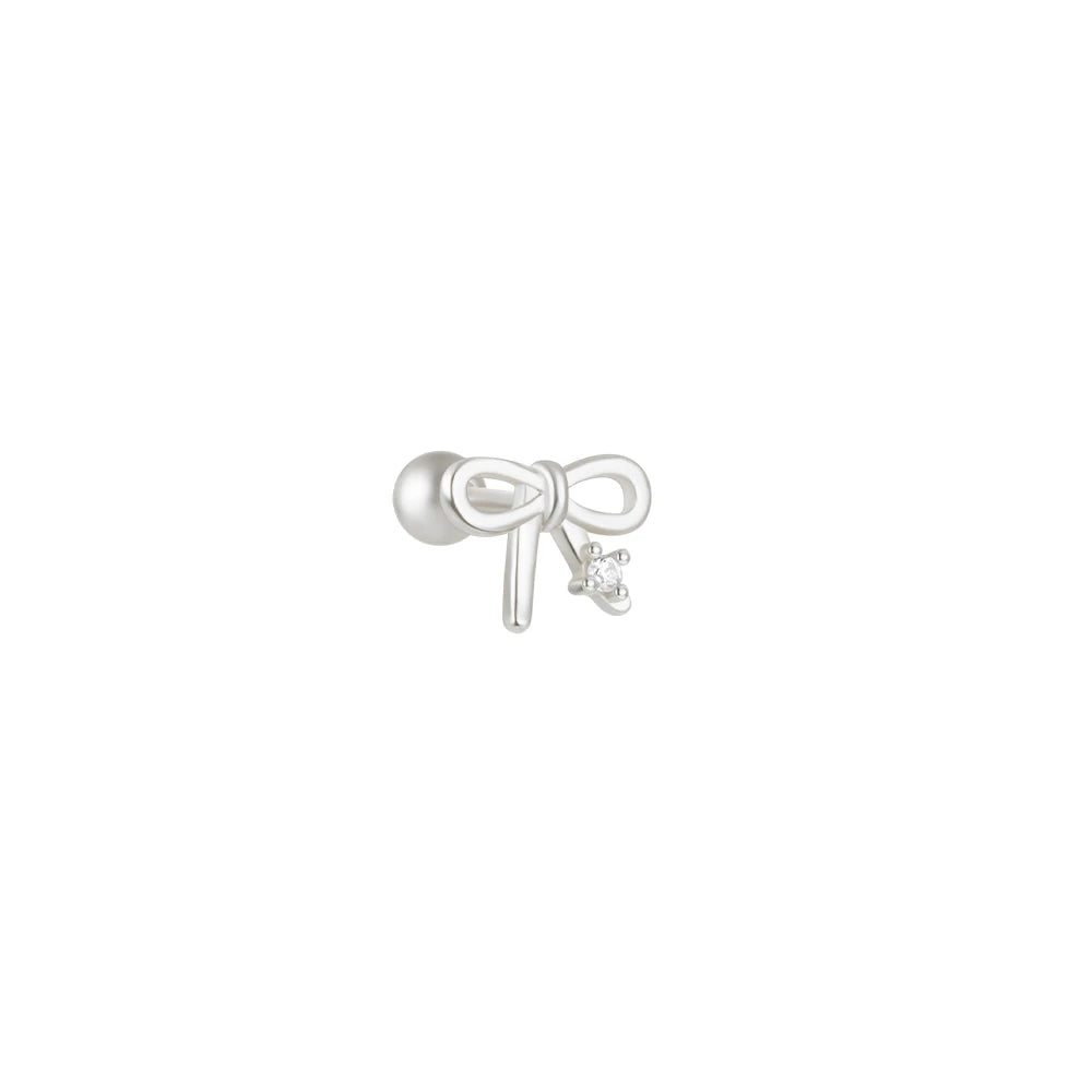925 Sterling Silver 1pc, Geometry Multi Piercing Stud Earrings For Women, K Gold Simple Elegant Tassel Jewelry, beautiful Gift