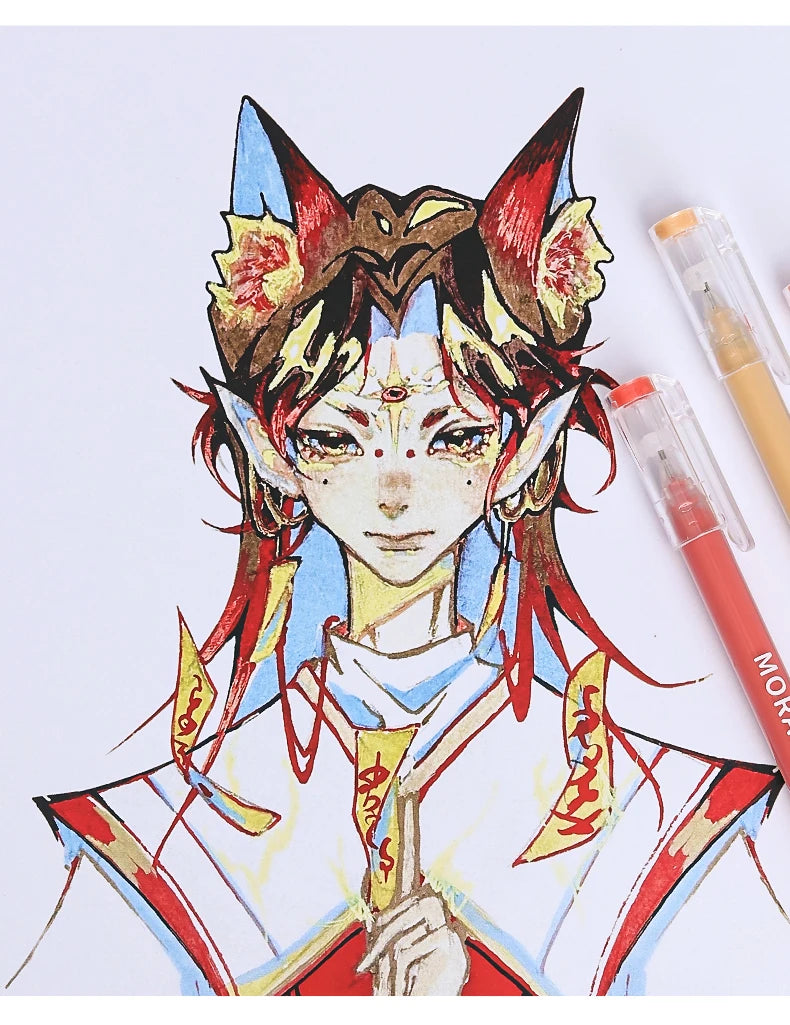 Kawaii Morandi Gray Pens, Functional Set Multi Color Gel Ink Pens, Beautiful Vintage Marker Liner Ballpoint Pen School And Office Stationery Gift Pen