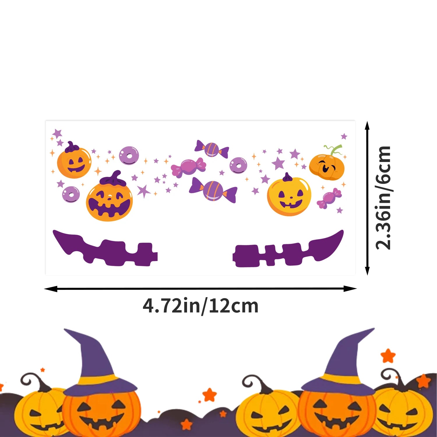 Halloween Blush Face Stickers, Waterproof & Easy to Remove, Cute Temporary Tattoos for Halloween Party Kit, Trendy 8 sheets, Beautiful Halloween Gift 2025