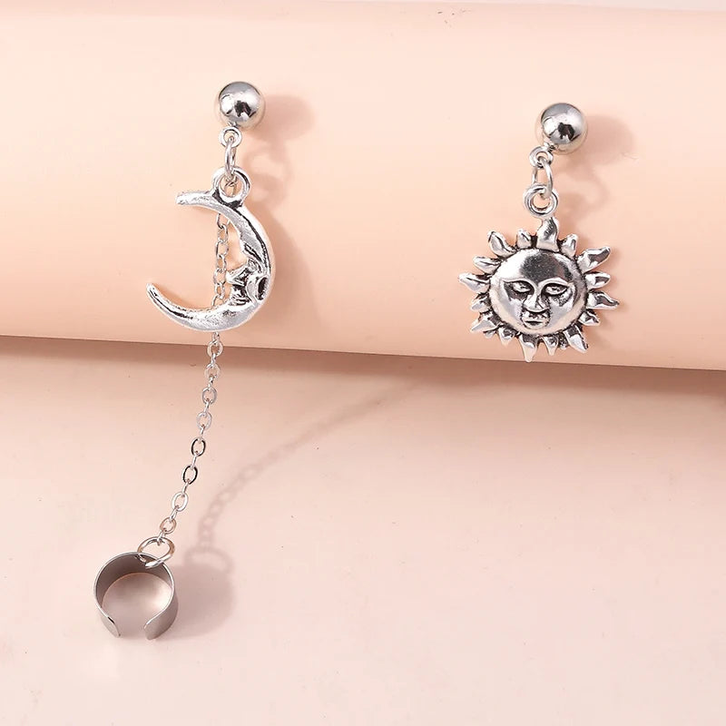 Charm Bohemian Pearls Stone Ear Cuff, Wrap Stud Clip Earrings For Girl, Trendy Earrings Jewelry Bijoux