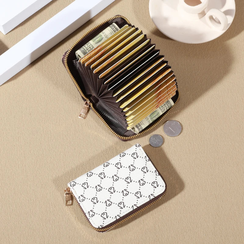 The Best Zipper Around Credit Card Holder, Cute Mini Printed Clutch Coin Purse, Nice Portable Card Wallet With Multi Card Slots
