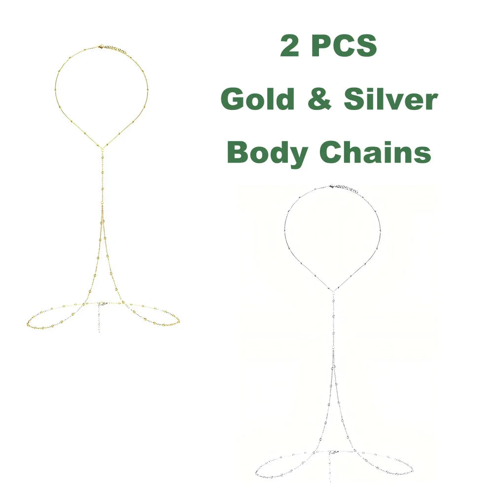 Sexy Belly Chain Beads Adjustable Bikinis Festival Summer Accessories for Beach Belly Waist Chain for Women Body Jewelry Gift