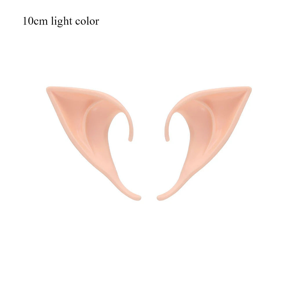 Mysterious Angel Elf Ears Latex Ears for Fairy Cosplay Costume Accessories Halloween Decoration Photo Props Adult Kids Toys