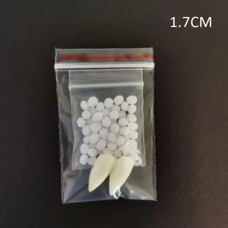 Halloween Fangs, Unique Vampire Teeth Dentures Artificial Elf Ears Witch Nose Halloween Cosplay Costume Props Halloween Party Decor