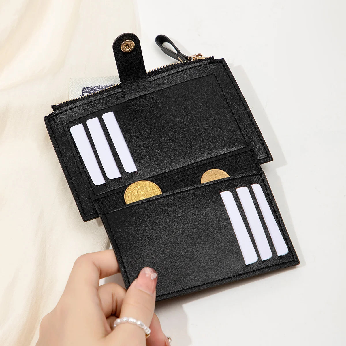 Adorable Minimalist And Fashionable Women's Short Card Bag, Thin Mini PU Leather Wallet, Amazing women's credit card holder wallet, Stunning Trendy Practical Gift For Cute Girls, Lovely Pink Wallet, Nice Blue Color, Kind Pink