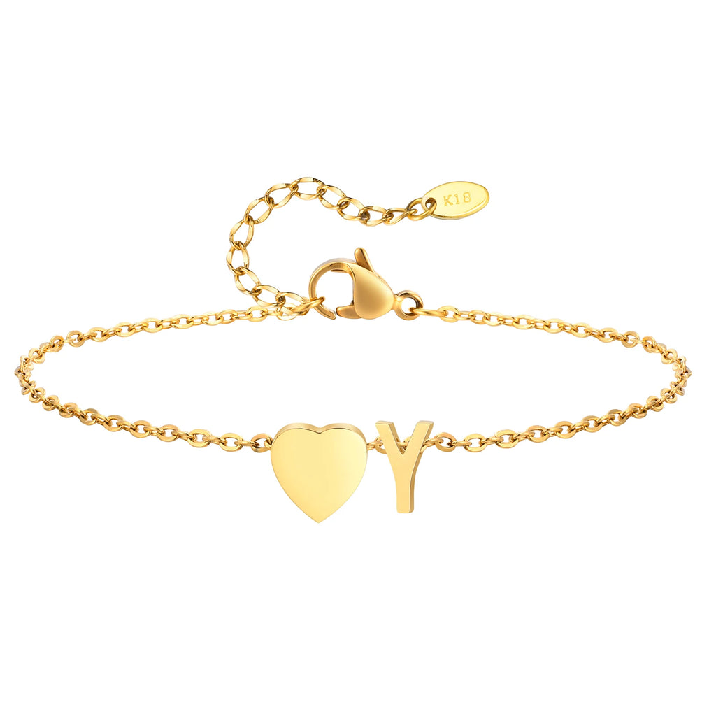 All Letters Anklet, Women Heart Initial Anklet Bracelets Adjustable Beach Jewelry Hypoallergenic Stainless Steel Personalized Name Foot Chain Anklet
A Anklet, B Anklet, C Anklet, D Anklet, E Anklet, F Anklet, G Anklet, H Ankl
