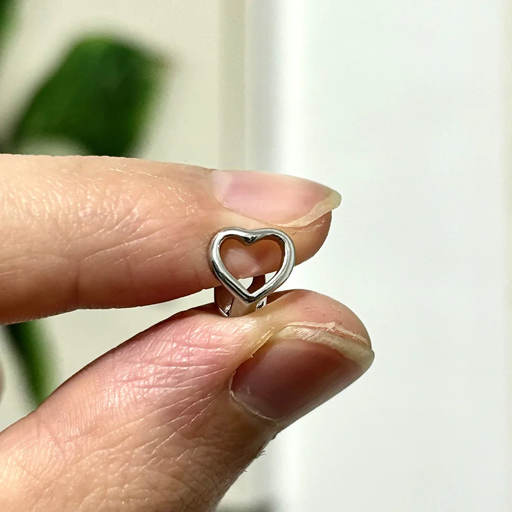 RACHELZ Y2K Vintage Hollow Heart Tooth Caps Braces Punk Simple Mouth Teeth Grillz For Women Men Jewelry Christmas Gift