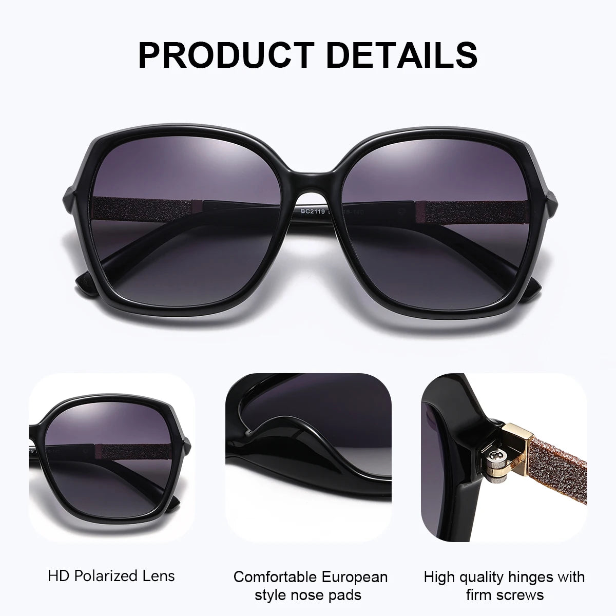 CATMONROE Luxury Polarized Women Sunglasses, Chic Butterfly Frame With Pretty Pink Gift Box Fashion, The Best UV400 Sun Glasses Apparel Accessories