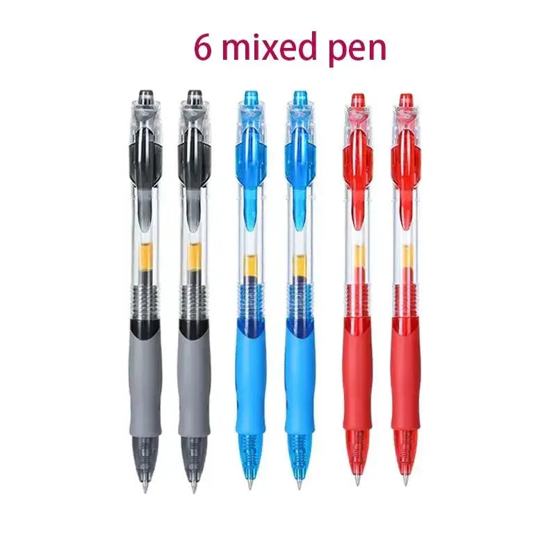 10/30PCS Gel Pens Refills Set Kawaii Stationery Writing Pen Black/Red/Blue Ink 0.5 mm Ballpoint Pen For Office & School Supplies