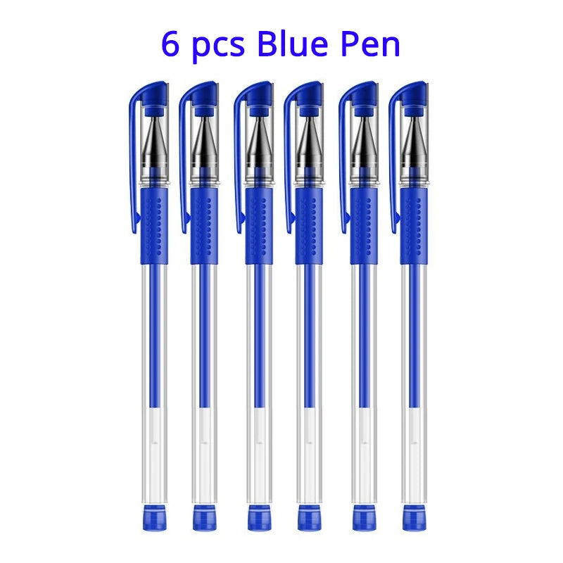 Retractable Ballpoint pen Set Black/red/blue ink for writing 0.5mm Gel Pen refills Office accessories school supplies Stationery