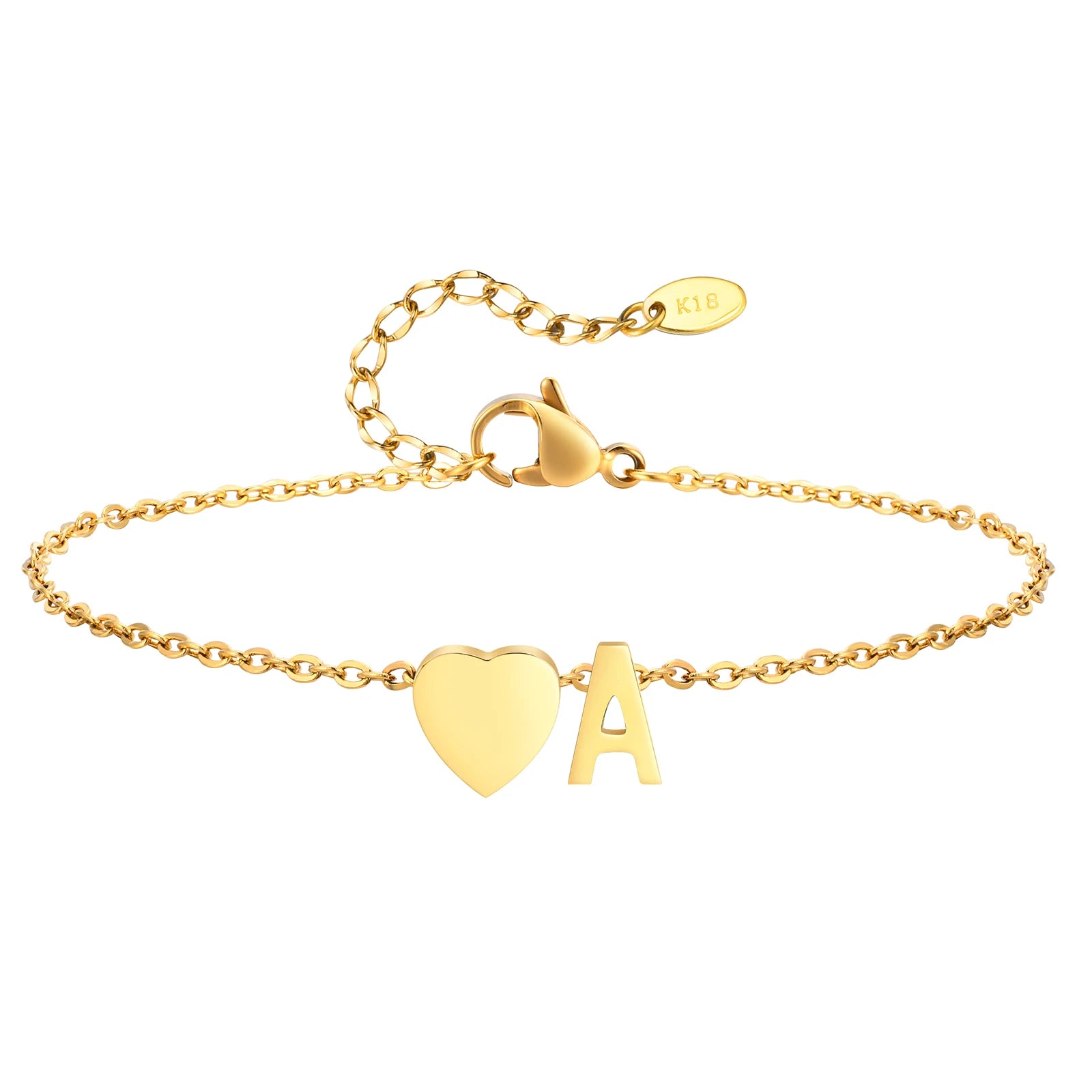All Letters Anklet, Women Heart Initial Anklet Bracelets Adjustable Beach Jewelry Hypoallergenic Stainless Steel Personalized Name Foot Chain Anklet
A Anklet, B Anklet, C Anklet, D Anklet, E Anklet, F Anklet, G Anklet, H Ankl