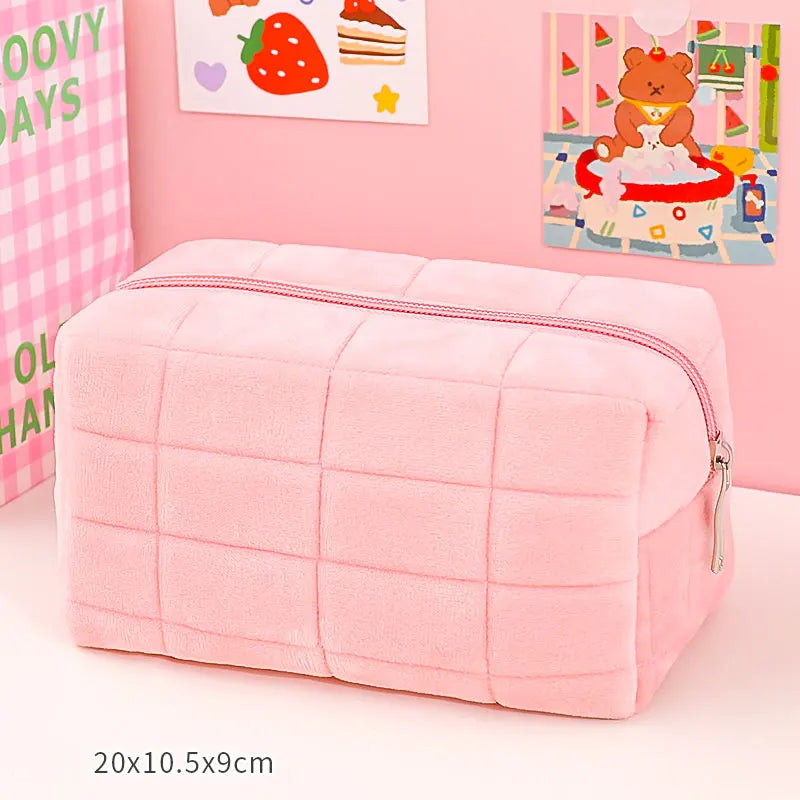 Kawaii Pillow Pencil Case Girls School Supplies Pen Pouch Cute Korean Stationery Pencil Boxes for Office
