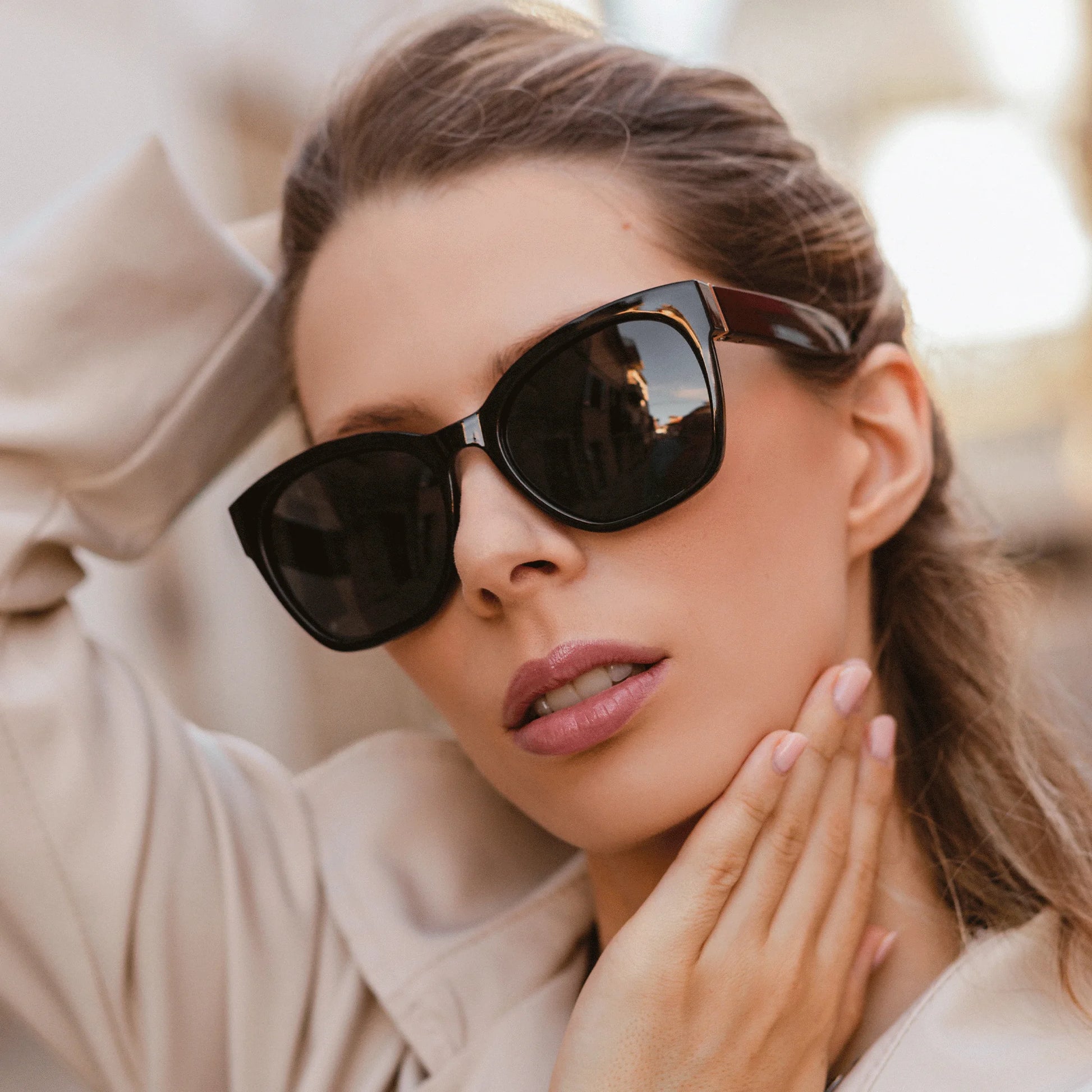 Beautiful Fashion And Original Thick Butterfly Frame Sunglasses for Girls, Chunky Uv400 Protection, Stylish Shade Cat Eye Sun Glasses, Luxury Sunglasses, Kind Gift For Her