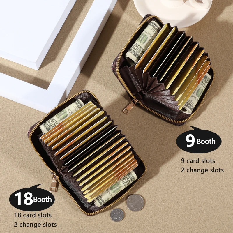 The Best Zipper Around Credit Card Holder, Cute Mini Printed Clutch Coin Purse, Nice Portable Card Wallet With Multi Card Slots