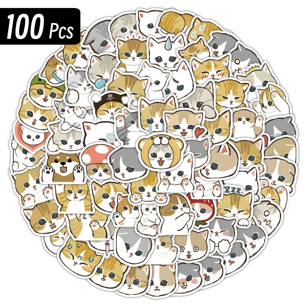 16 Style Funny Dog, Nice Cat Animal Meme Waterproof Graffiti Sticker Aesthetic Decorative Luggage Laptop Phone Scrapbook Kids Stickers