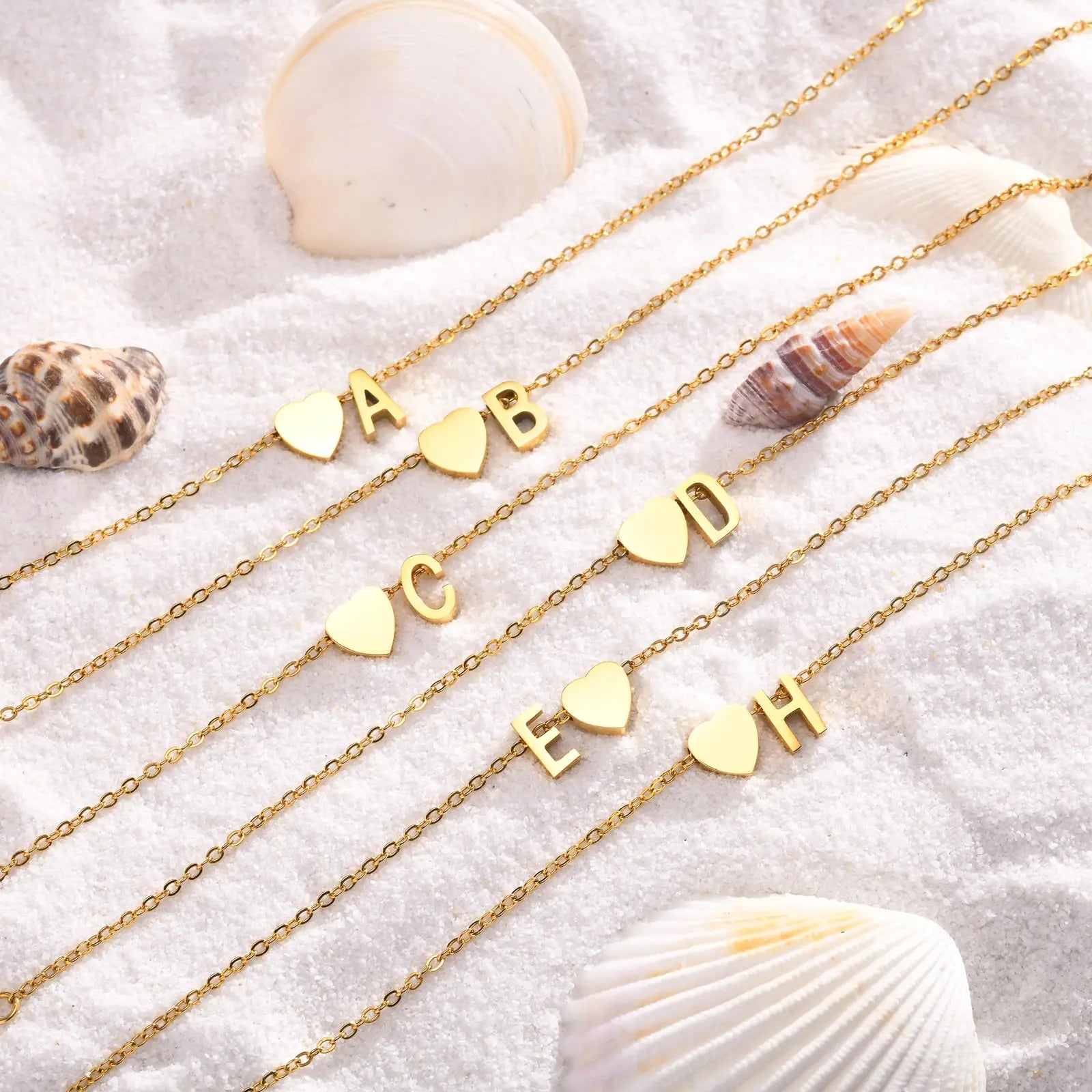 All Letters Anklet, Women Heart Initial Anklet Bracelets Adjustable Beach Jewelry Hypoallergenic Stainless Steel Personalized Name Foot Chain Anklet
A Anklet, B Anklet, C Anklet, D Anklet, E Anklet, F Anklet, G Anklet, H Ankl