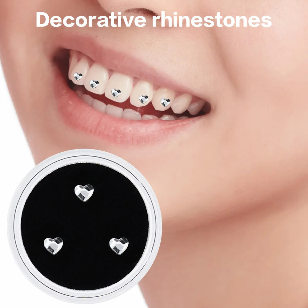 3pcs Teeth Diamond Dental Rhinestones Tooth Decoration Teeth Jewelry Dental Rhinestones Dental Jewelry
