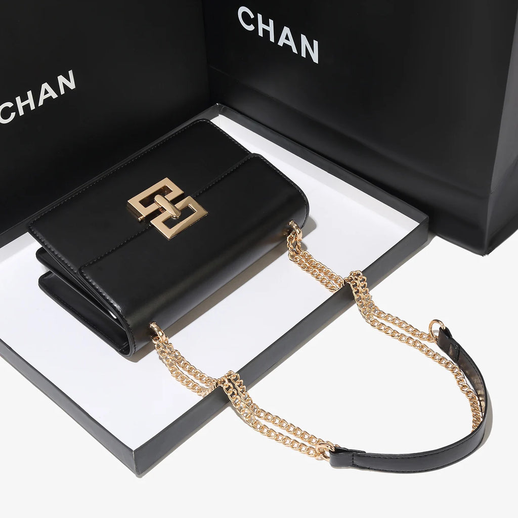 Belt Decoration Flip Cover Handbag Crossbody Bag