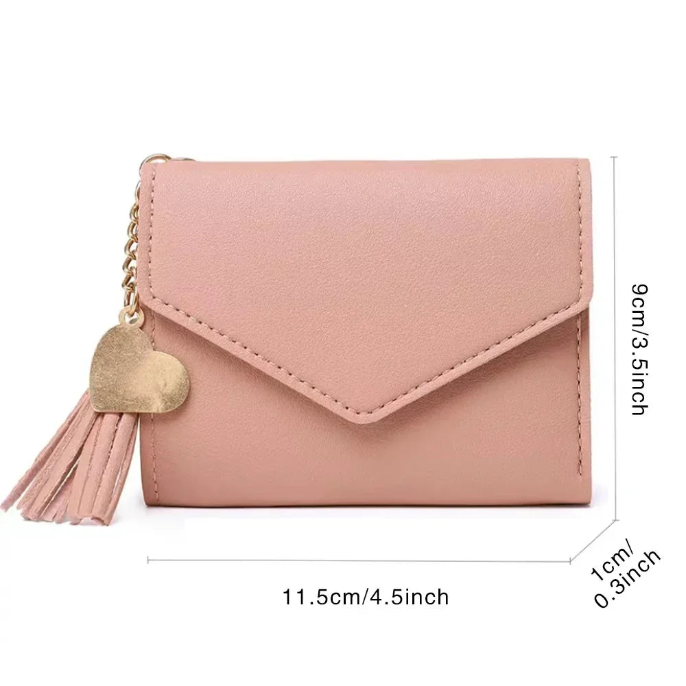 Women'S Wallet Clutch Fashion Leather Short Style Purse Multi Caroslot Coin Purse RFID Blocking Case Rose Gold Pattern