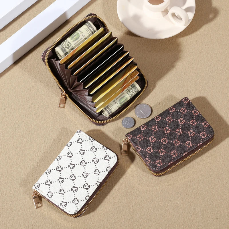 The Best Zipper Around Credit Card Holder, Cute Mini Printed Clutch Coin Purse, Nice Portable Card Wallet With Multi Card Slots