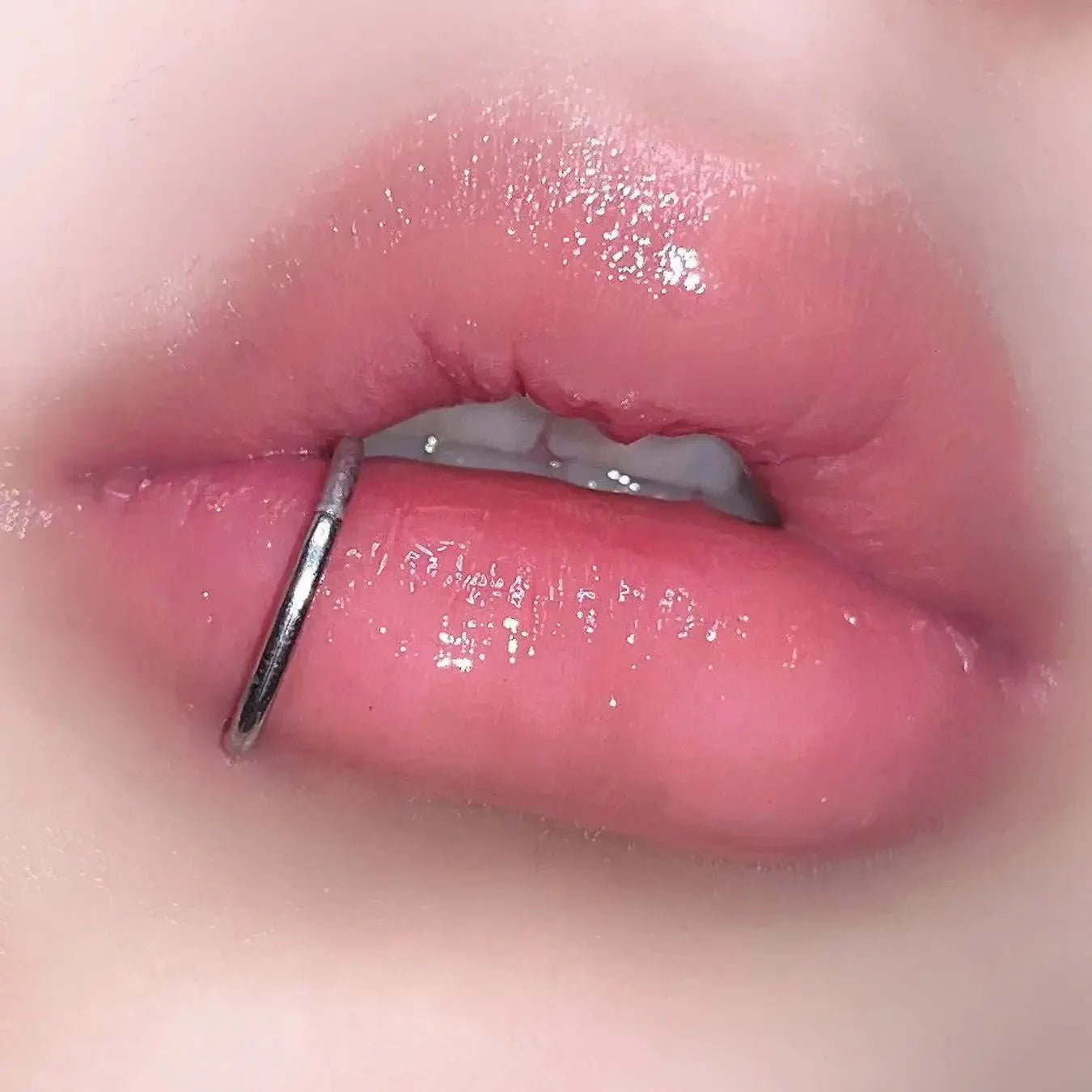 5PCS Punk Lips Rings Medical Titanium Steel, Nose Ring  Septum, Piercing Clip on Mouth Ring, Fake Piercing Body Clip
