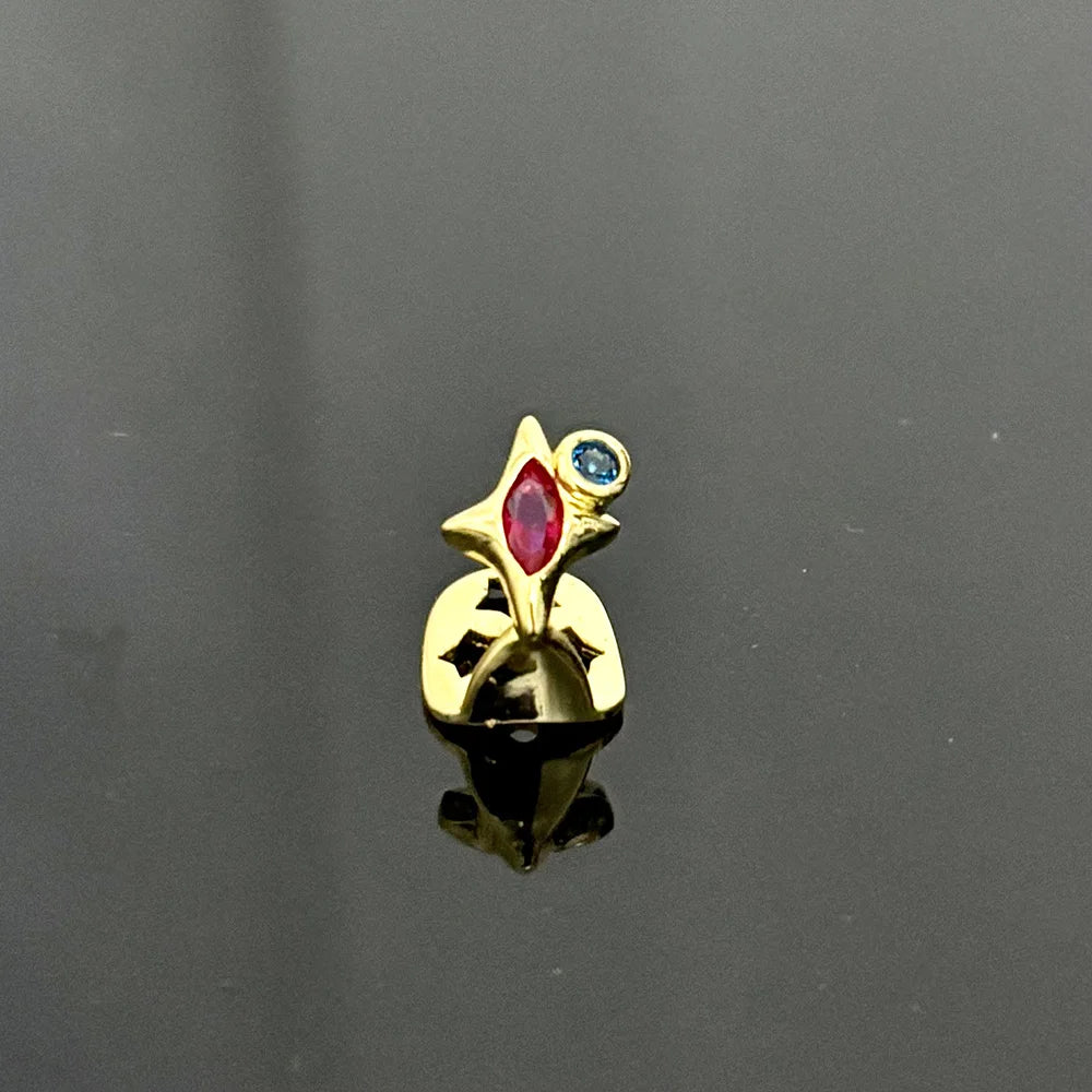 RACHELZ Hip Hop Purple Zircon Star Teeth Grillz Y2K Vintage Single Blue CZ Stone Tooth Caps For Women Men Jewelry Dental Grills