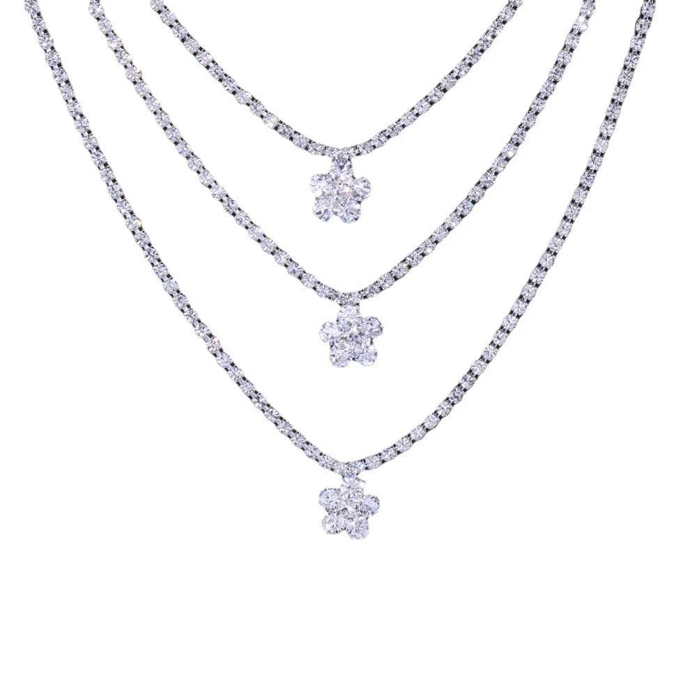 Stonefans Flower Shoulder Strap Luxury Chain Rhinestone Sexy Bra for Women Elegant New Crystal Bra Shoulder Lingerie Accessories