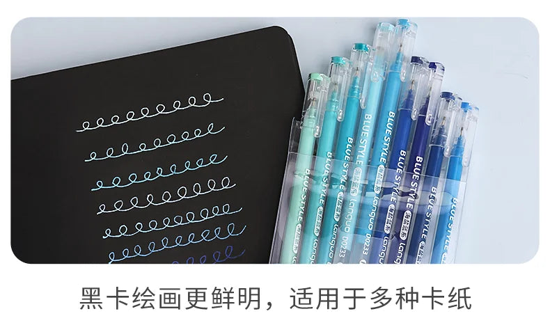 Kawaii Morandi Gray Pens, Functional Set Multi Color Gel Ink Pens, Beautiful Vintage Marker Liner Ballpoint Pen School And Office Stationery Gift Pen