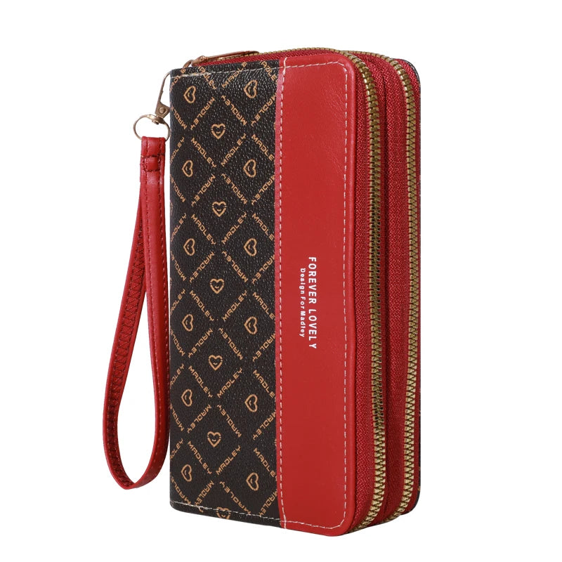 Stylish Classic Wallet, Large Capacity Clutch Purse With Zipper, Card Holder With 8 Slots And Multiple Compartments, Elegant Hand Clutch