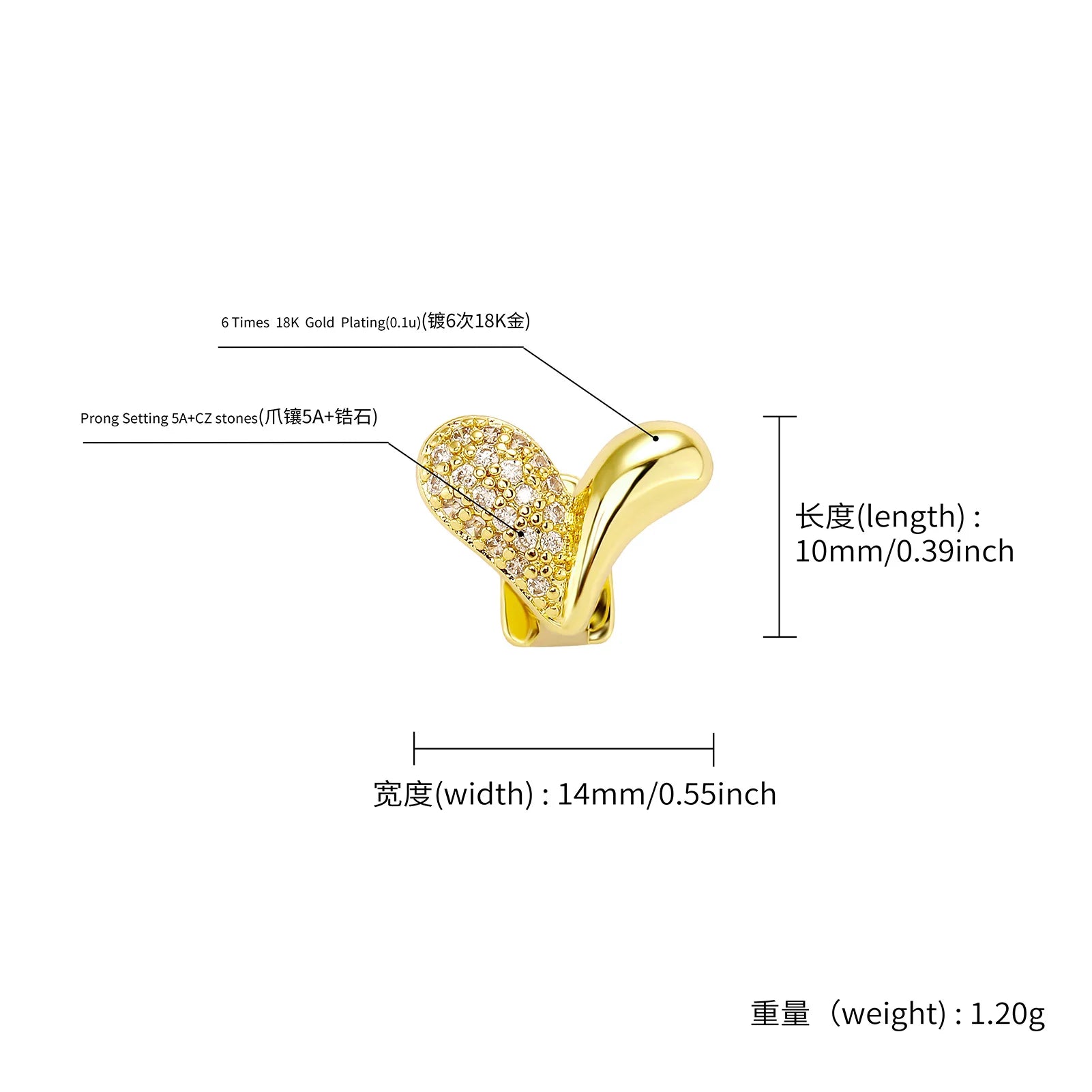 TOPGRILLZ Iced Out Cubic Zirconia Heart Teeth Grillz Vintage Single Tooth Caps For Unisex Jewelry Christmas Gift Dental Grills