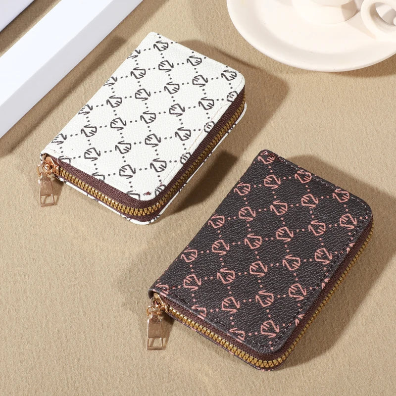 The Best Zipper Around Credit Card Holder, Cute Mini Printed Clutch Coin Purse, Nice Portable Card Wallet With Multi Card Slots