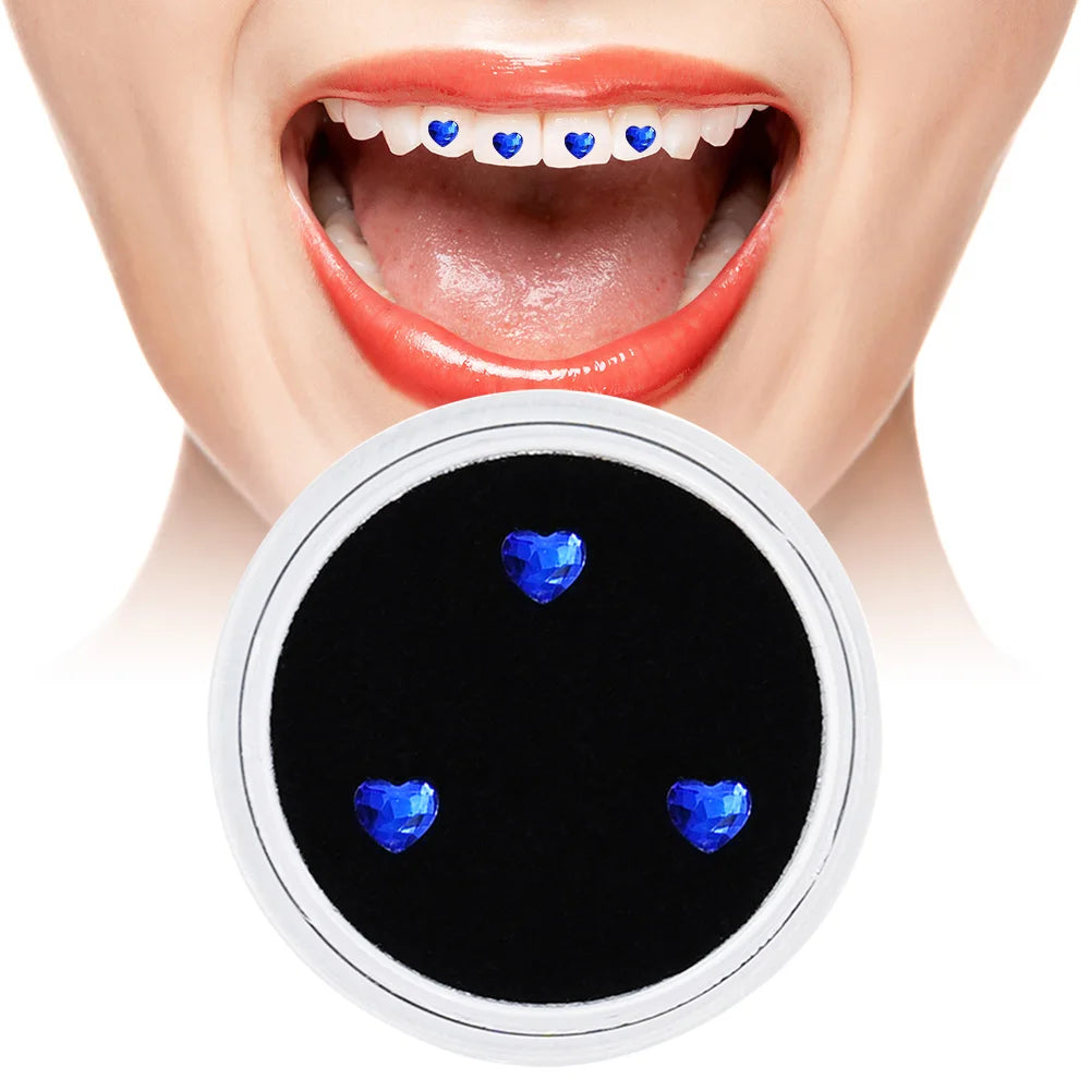 3pcs Teeth Diamond Dental Rhinestones Tooth Decoration Teeth Jewelry Dental Rhinestones Dental Jewelry