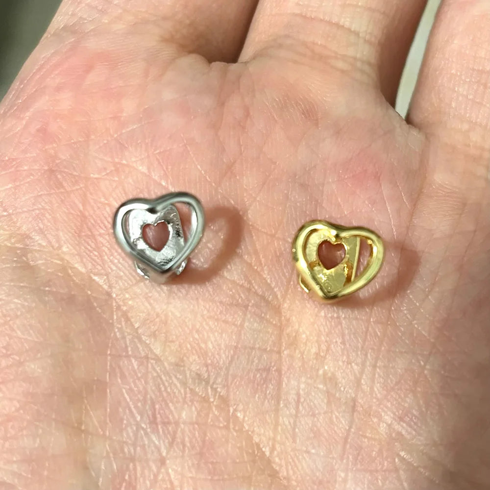 RACHELZ Y2K Vintage Hollow Heart Tooth Caps Braces Punk Simple Mouth Teeth Grillz For Women Men Jewelry Christmas Gift