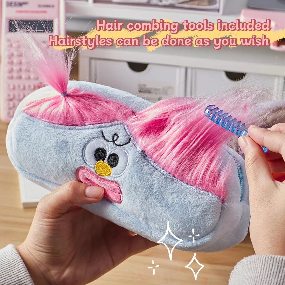 Ugly Doll Plush Brand Funny Pencil Bag Girl Heart Storage Bag plus Toy Pencil Case Korean Stationery Office Cultural Supplies