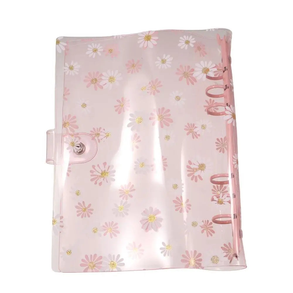 Loose Leaf Ring Student Stationery Journal Binder Binder File Folder Daisy Notebook Binder Literary Binder Shell Notebook Cover