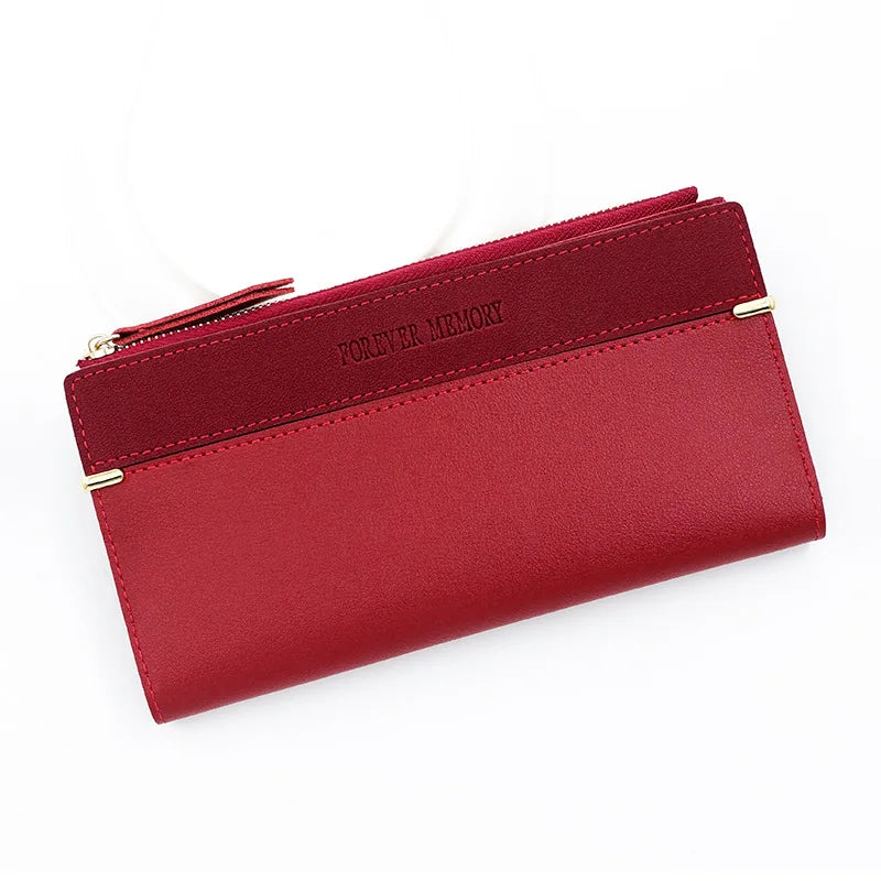 Long Purses for Women Wallet New Fashion Long Coin Purse Card Holder Small Ladies Wallet Female Hasp Mini Clutch Billetera Bolas