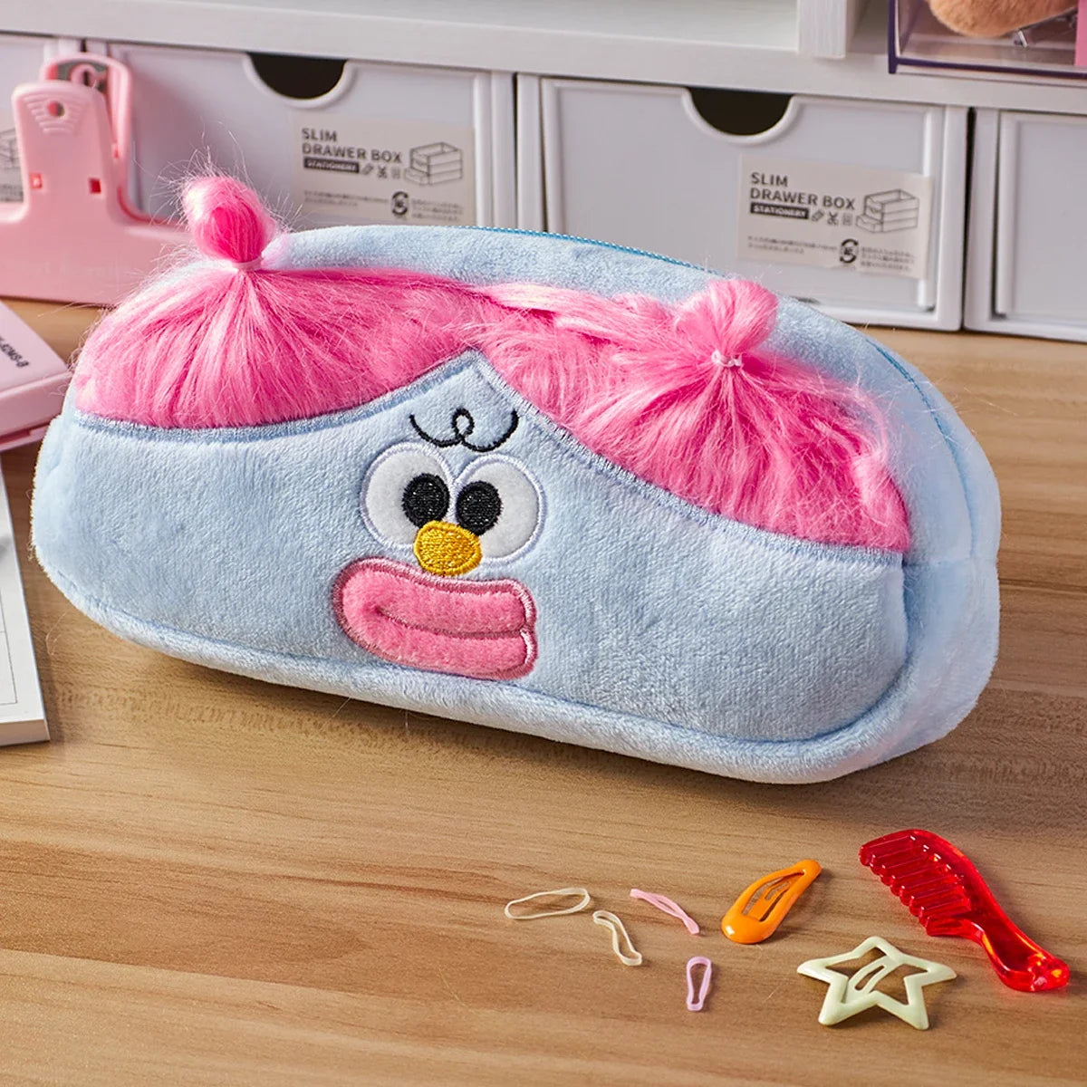 Ugly Doll Plush Brand Funny Pencil Bag Girl Heart Storage Bag plus Toy Pencil Case Korean Stationery Office Cultural Supplies
