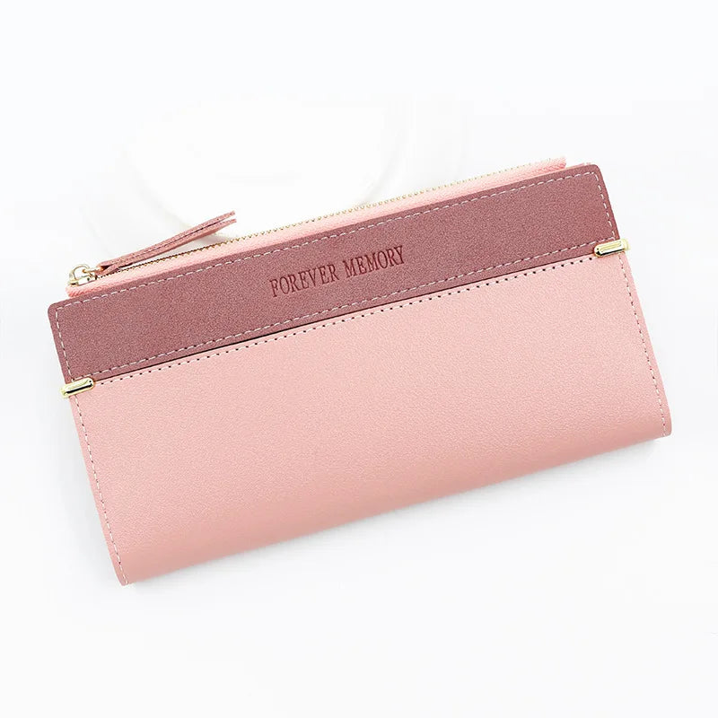 Long Purses for Women Wallet New Fashion Long Coin Purse Card Holder Small Ladies Wallet Female Hasp Mini Clutch Billetera Bolas